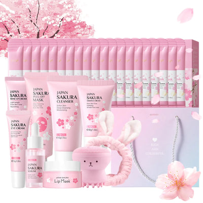 Cherry Blossom Complete Skincare Kit 32-Piece for Women