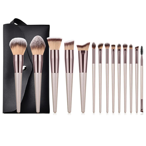 Champagne Gold Elegance Brush Set