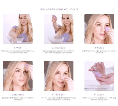 Silicone Infused Super Beauty Makeup Sponge Blender