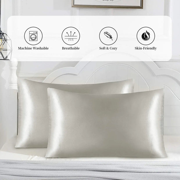 Elegant Satin Beauty Sleep Pillowcases