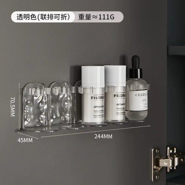 Glacier Pattern Bathroom Organizer for Skincare and Toothbrush