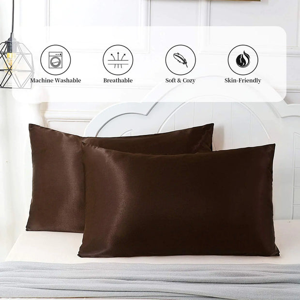 Elegant Satin Beauty Sleep Pillowcases