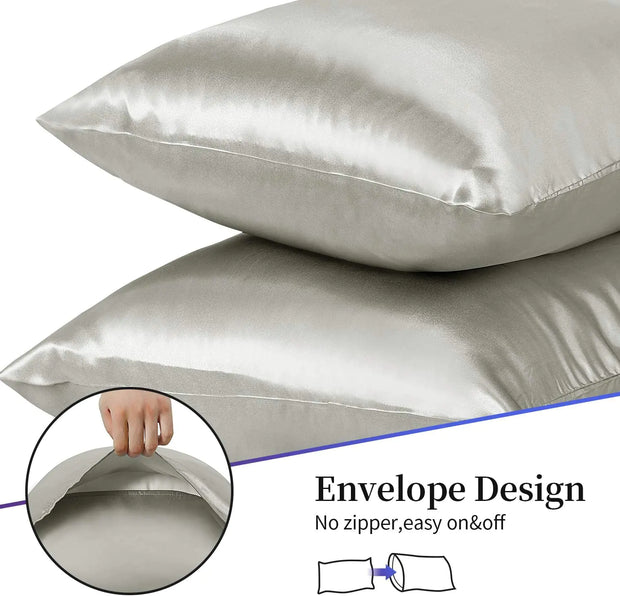 Elegant Satin Beauty Sleep Pillowcases