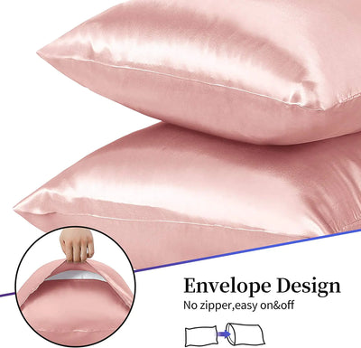 Elegant Satin Beauty Sleep Pillowcases