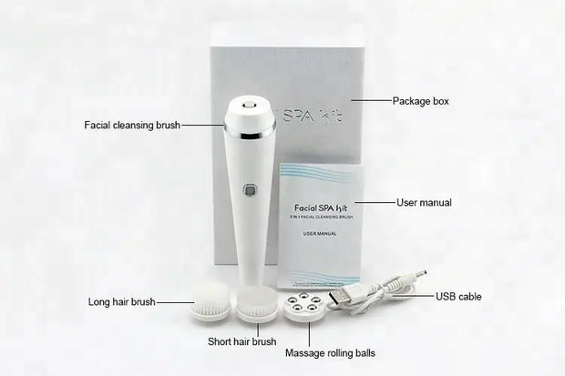 Facial Cleansing Brush and Beauty Device